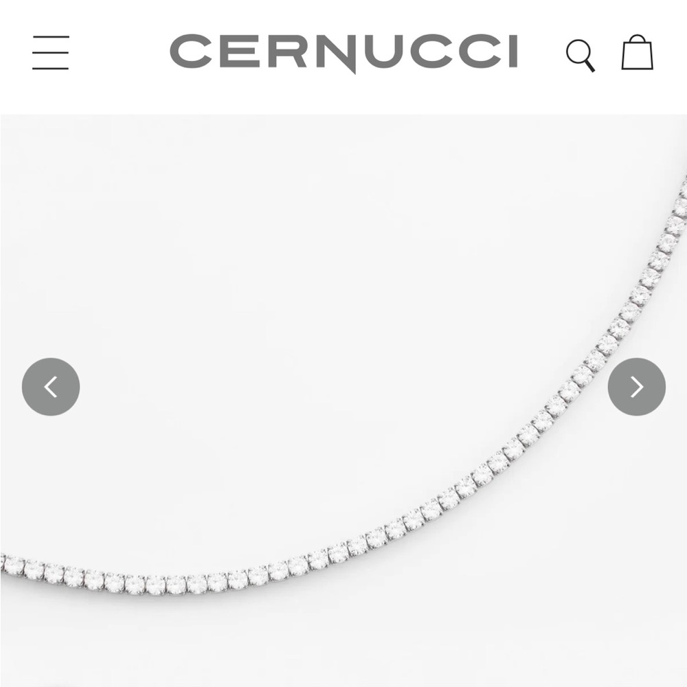COPY - Cernucci MICRO TENNIS NECKLACE CHAIN